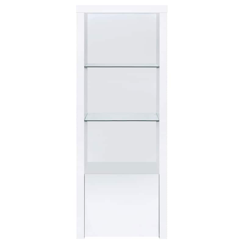 Jude 3-Piece 71" TV Entertainment Center White High Gloss