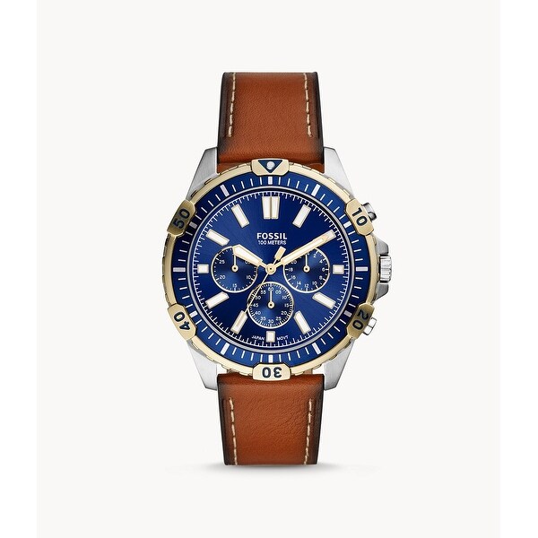 grant sport chronograph luggage leather watch