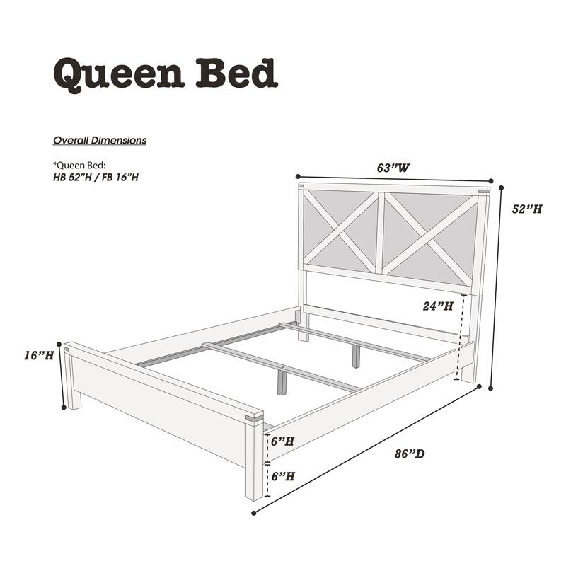 Rustic Contemporary Espresso 1pc Queen Size Bed Wooden X-Design HB Unique Look Bedroom Furniture