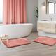Clara Clark Ultra Soft Plush Bathroom Rug - Non-Slip, Velvet, Memory Foam Bath Mat - Set of 2