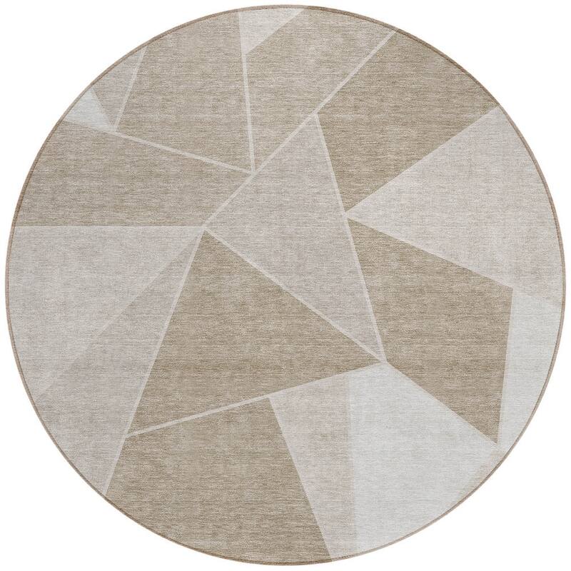 HomeRoots Geometric Transitional Rectangle Outdoor Rug