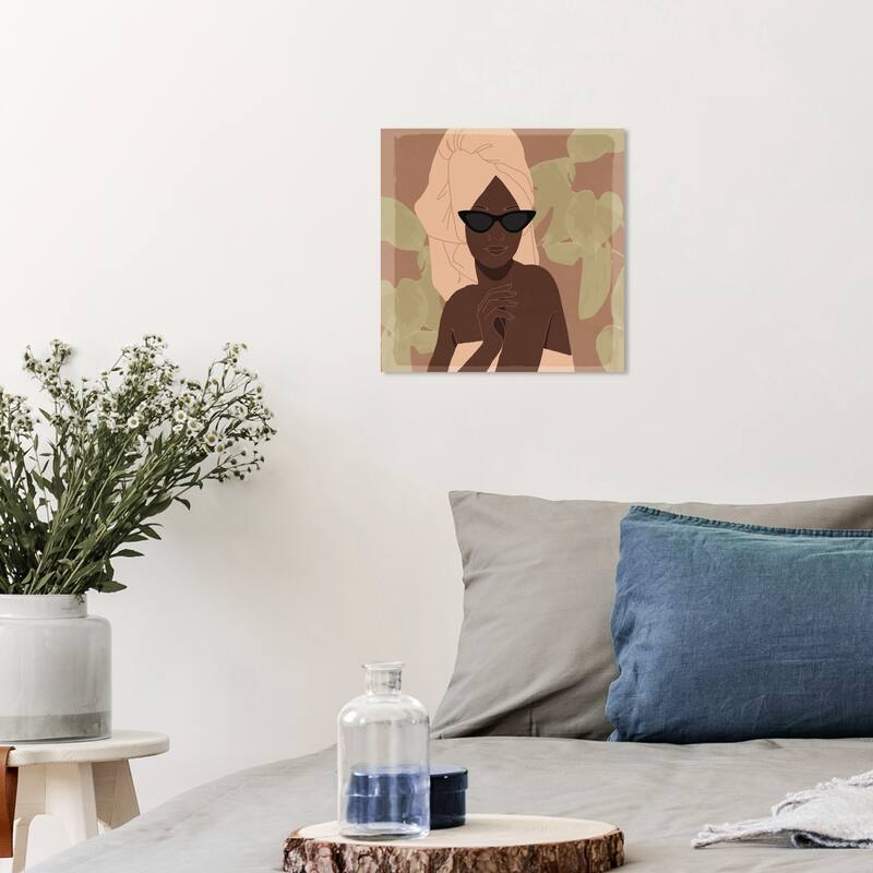 Wynwood Studio Canvas Fashion and Glam Plant Relaxation Brown and Mid-Century Modern Wall Art Canvas Print - 12 x 12