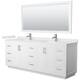 Option White / White Quartz Top / Brushed Nickel Hardware
