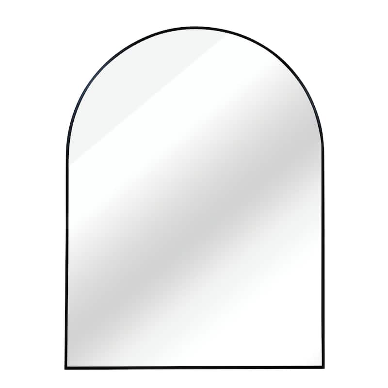 30x36 Inch Metal Framed Arched Bathrrom Mirror for Wall
