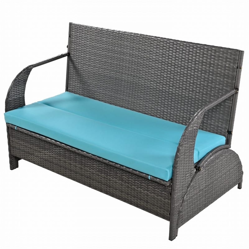 Versatile 3-Piece Outdoor Bistro Set Converts to Table and Seats for Gardens and Lawns