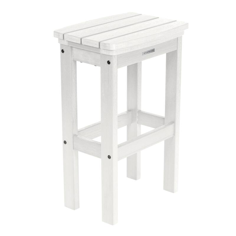 Lehigh Eco-friendly Outdoor Bar Height Stool - White