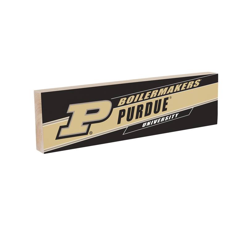 Purdue University Wooden Tabletop Mantel Shelf Sign