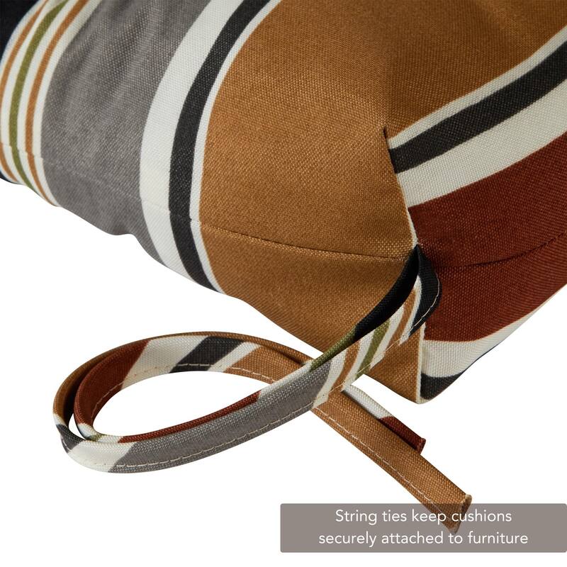 Brick Stripe 22-inch x 44-inch Outdoor High Back Chair Cushion (Cushion Only)
