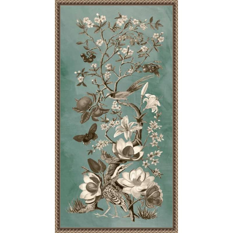 Chinoiserie Patina No. 2 by Naomi McCavitt (14 x 27 in.), Framed Canvas Wall Art Print