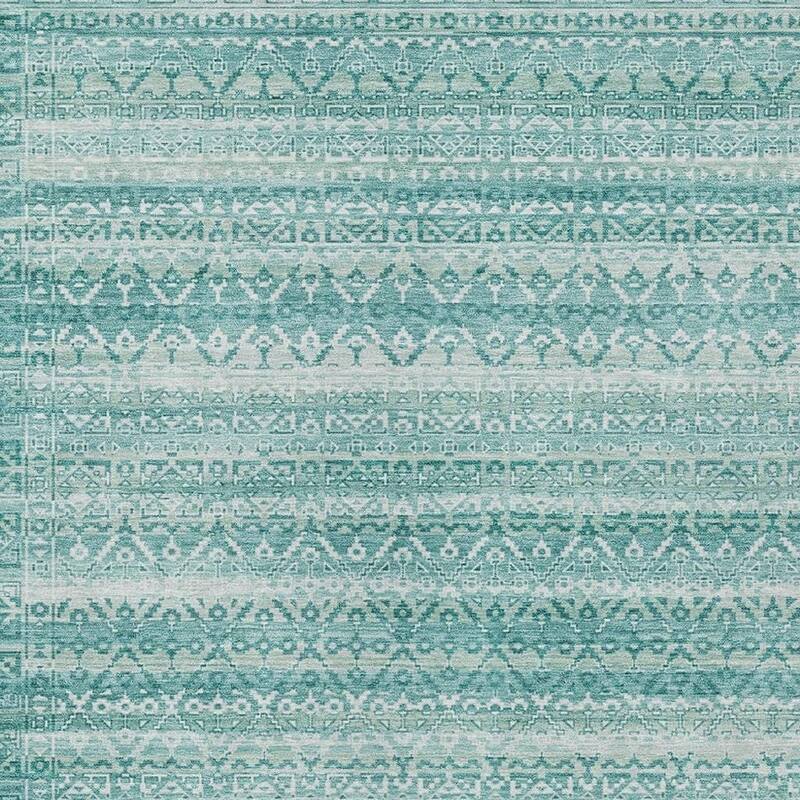HomeRoots Striped Transitional Rectangle Outdoor Rug