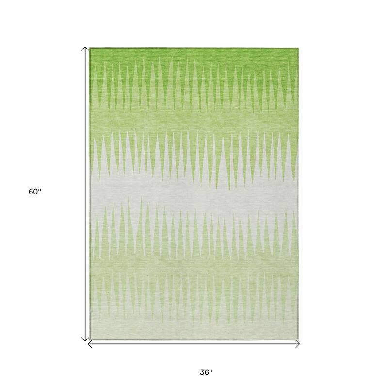 HomeRoots Striped Transitional Rectangle Outdoor Rug
