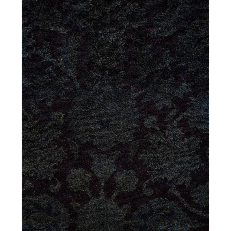 Overdyed One-of-a-Kind Hand-Knotted Area Rug - Black - 3' 2" x 5' 2"