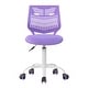 preview thumbnail 15 of 36, HomyLin Plastic Mesh Adjustable Armless Desk Chair with Rolling Wheels Kids Teen