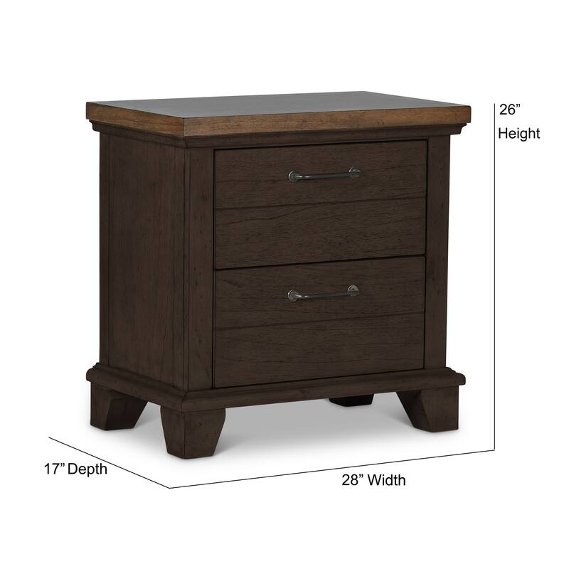 Steve Silver Overlook Two-tone 2-drawer Nightstand