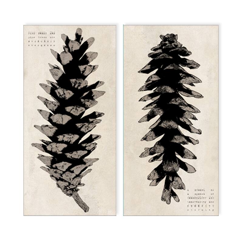 'Poetica II' Wrapped Canvas Wall Art