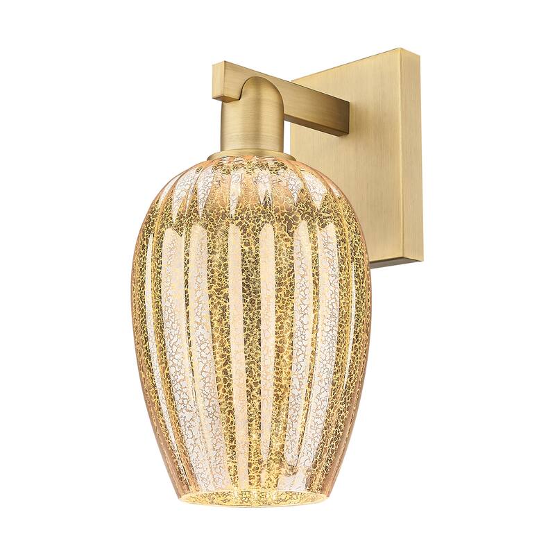 Innovations Lighting 716-1W-14-6 Preston Sconce Preston 14" Tall Wall - Brushed Brass / Mercury