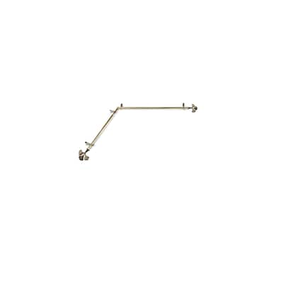Boho Curtain Rods & Hardware Set - Antique Brass Metal Rods with Finials - Stylish Window Decor - M