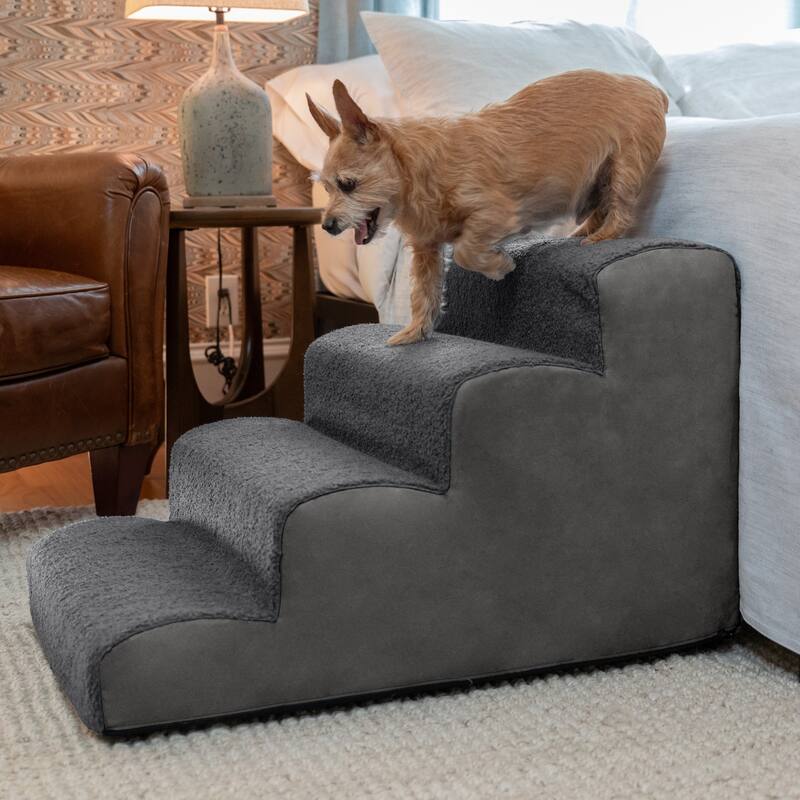 Dubb Pet Steps - Soft Foam Stairs for Cats and Dogs - 3 Stairs & 4 Stairs