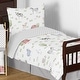 preview thumbnail 5 of 3, Farm Animals Collection Boy Girl 5-piece Toddler-size Comforter Set - Watercolor Farmhouse Lattice Horse Cow Sheep Pig