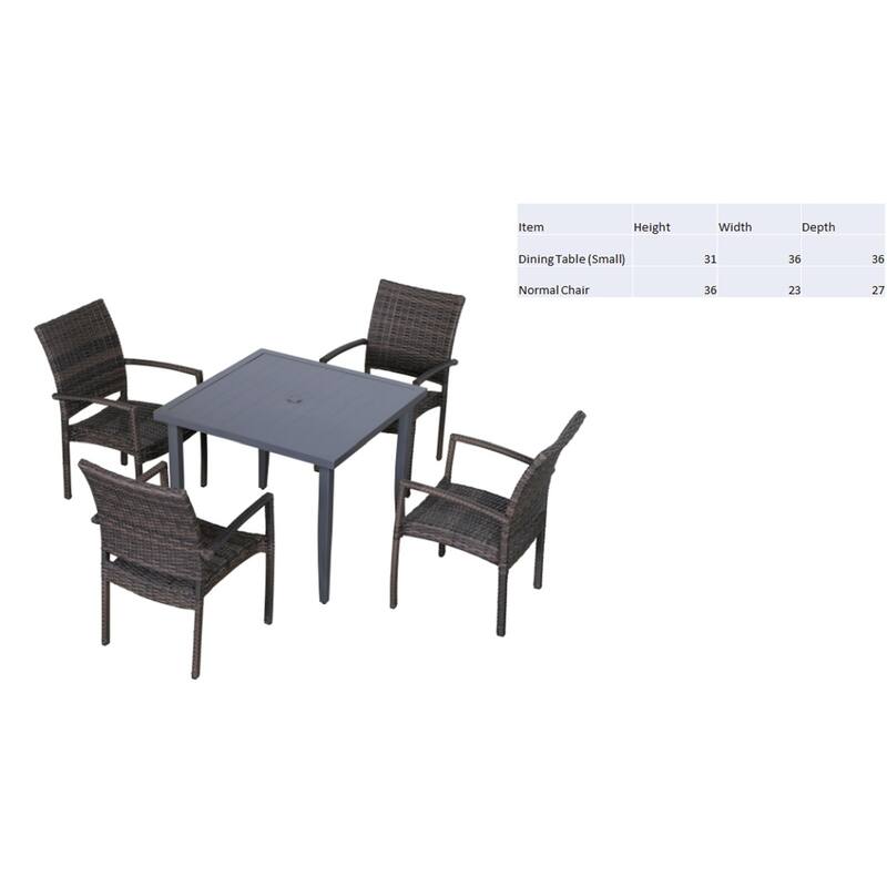 LSI 5 Piece Dining Sets with Chairs