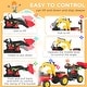 preview thumbnail 6 of 5, 3-in-1 Kids Ride-On Excavator/Bulldozer with Detachable Trailer