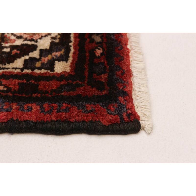 ECARPETGALLERY Hand-knotted Andelz Navy Wool Rug - 3'10 x 10'3