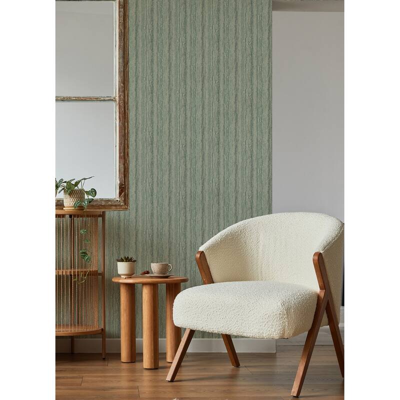 A-Street Prints Hilton Green Marbled Paper Wallpaper