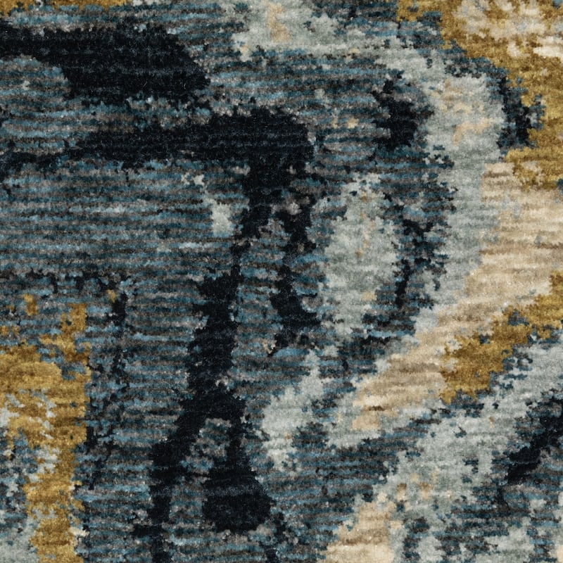 HomeRoots Abstract Modern Runner Area Rug