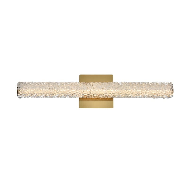 Elegant Lighting 3800W24 Bowen 6" Tall LED Wall Sconce - 24" Wide - Satin Gold
