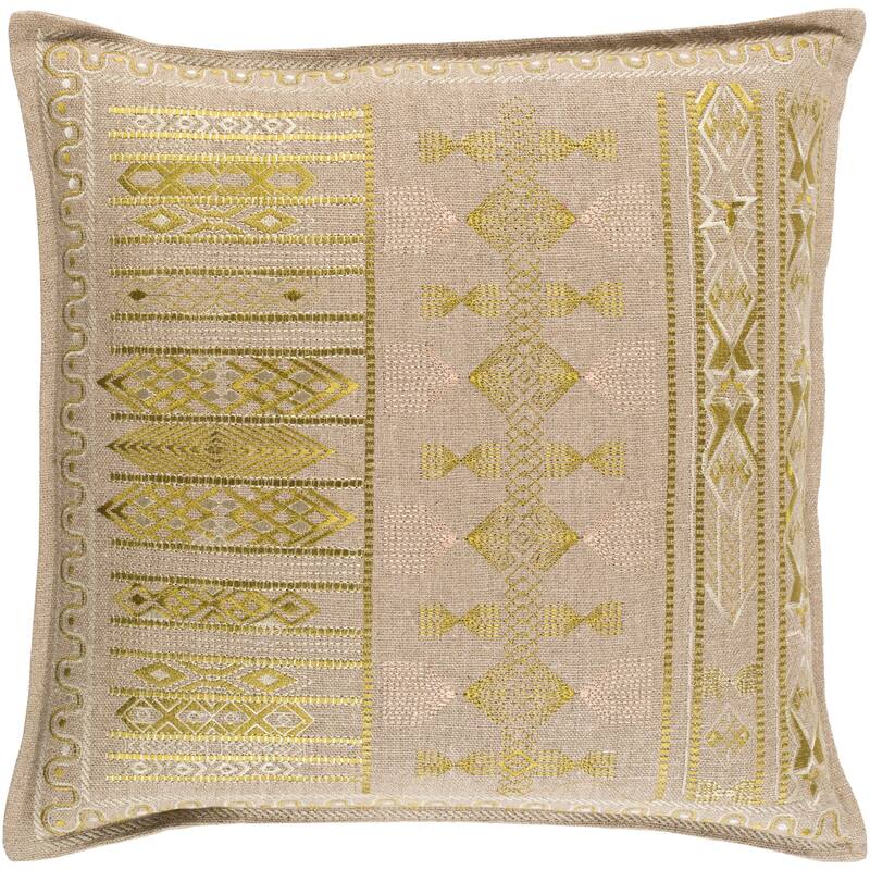 Decorative Fort Worth Lime 22-inch Throw Pillow Cover