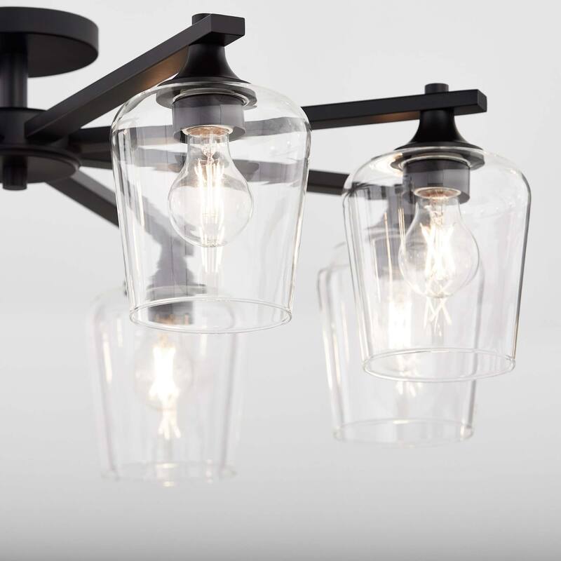 Quorum International 358-8 Veno 8 Light 32" Wide Semi-flush Ceiling
