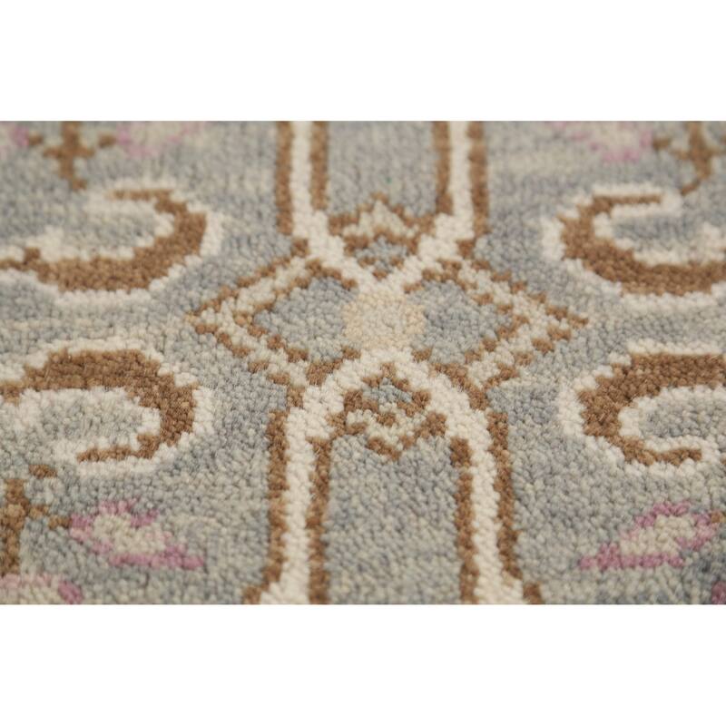 Oushak Oriental Runner Rug Hand-Knotted Wool Carpet - 2'7" x 9'10"