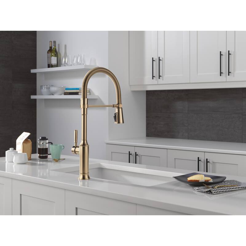 Delta 9684-DST Renaldi 1.8 GPM Single Hole Pre-Rinse Kitchen Faucet