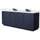 Option Dark Blue / White Quartz Top / Matte Black