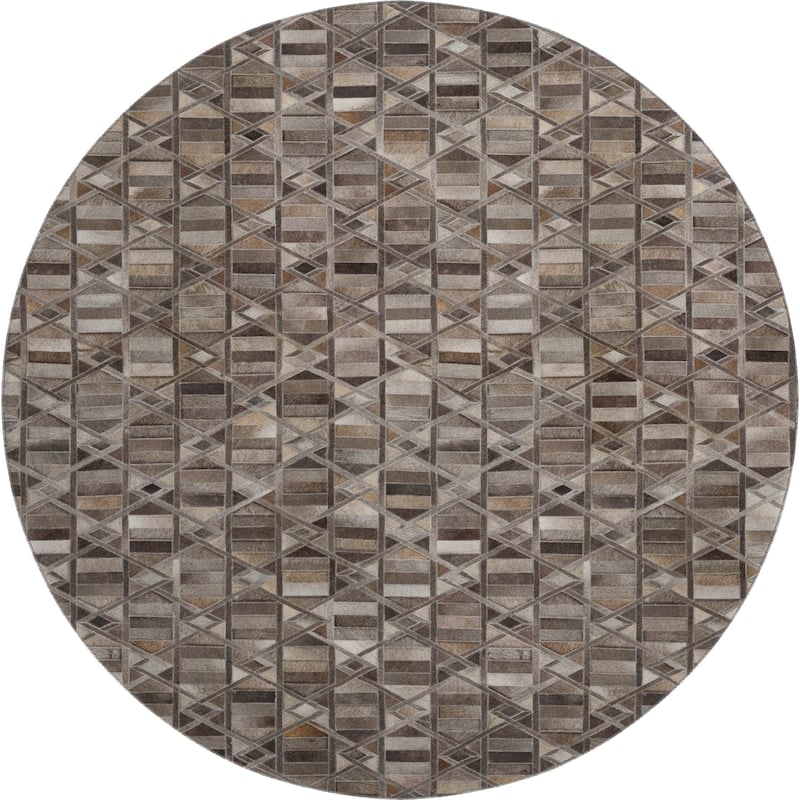 Premium Washable Super Soft Faux Geo Cowhide Mayfield Rug