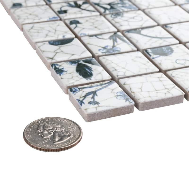 Merola Tile Strawberry Fields 11-5/8" x 11-5/8" Porcelain Floor and Wall Tile