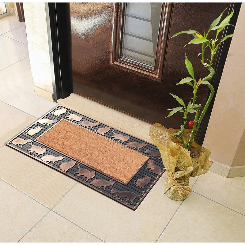 A1HC Highly Durable Decorative Rubber and Coir Molded Doormat