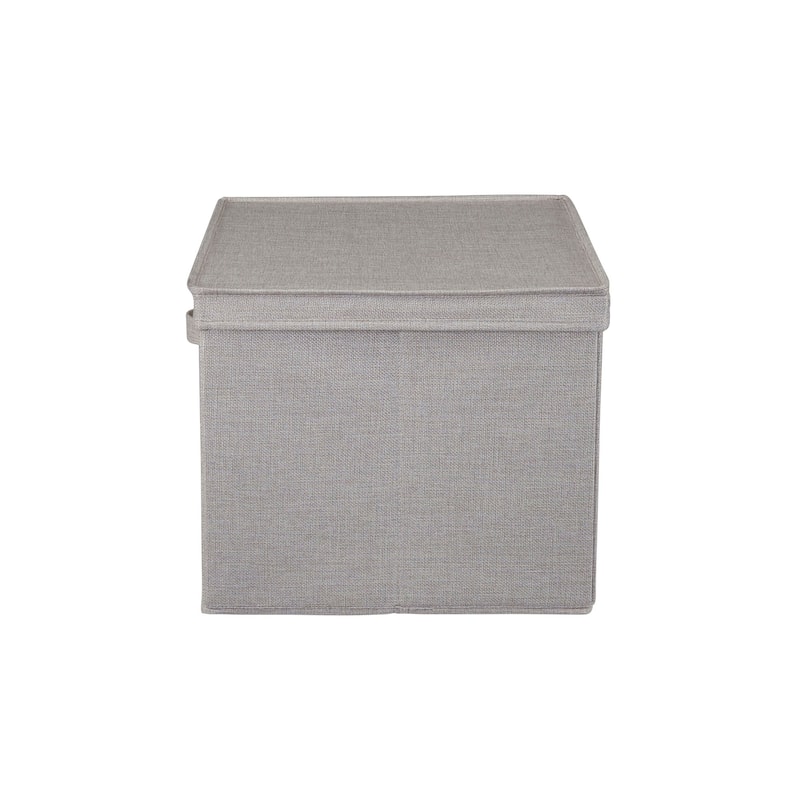 Household Essentials Wide Storage Box with Lid Box, Set of 2 - N/A