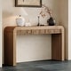 preview thumbnail 1 of 48, 54.3" Rustic Console Table with Fluted Drawers for Entryway or Living Room