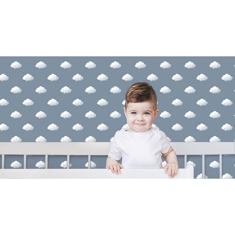 Galerie Wallcoverings Little Explorers 2 Clouds Non-woven Matte Wallpaper Roll