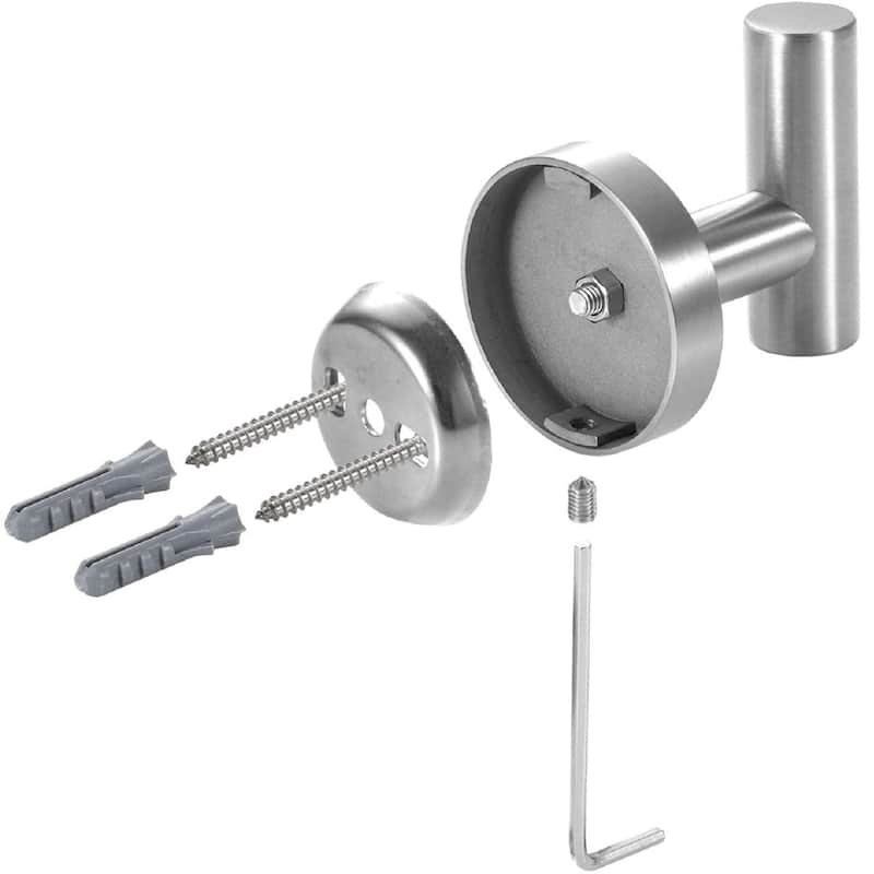 6-Pack Bathroom Robe and Towel Hook in Stainless Steel