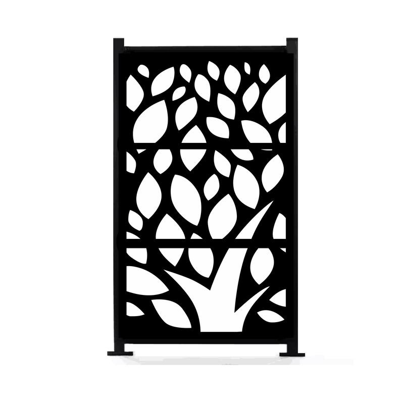 HighlanderHome Freestanding Modular Metal Privacy Screen, 4FtX 6Ft