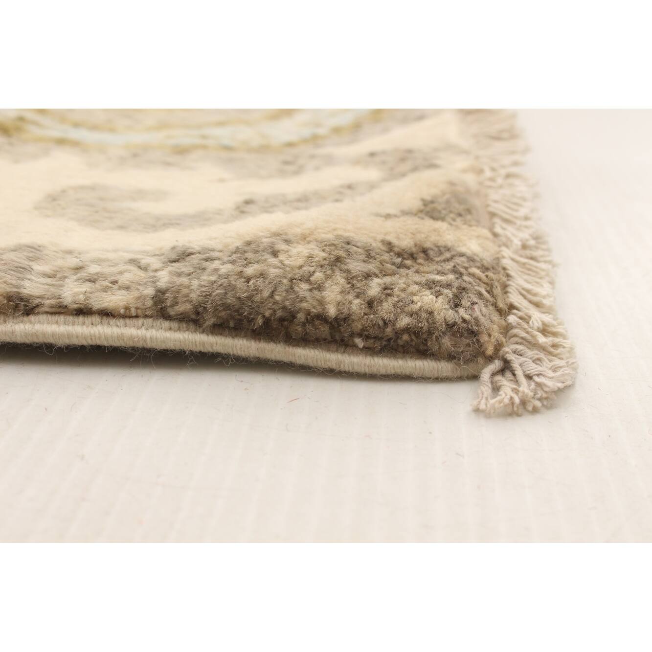 ECARPETGALLERY Handknotted Lahore Finest Collection Grey Wool Rug 5