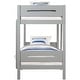 preview thumbnail 5 of 11, Twin over Twin Bunk Bed with Removable Ladder & Hanger, Grey