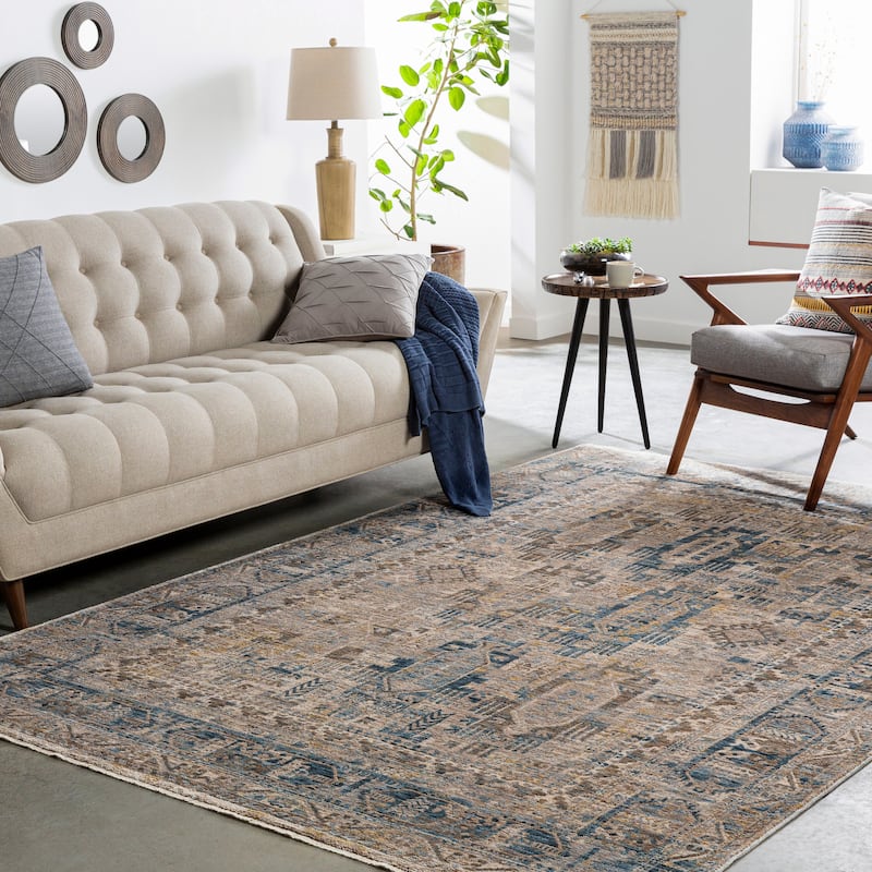 Livabliss Mirai Traditional Area Rug - Tan - 2' 7" x 4'