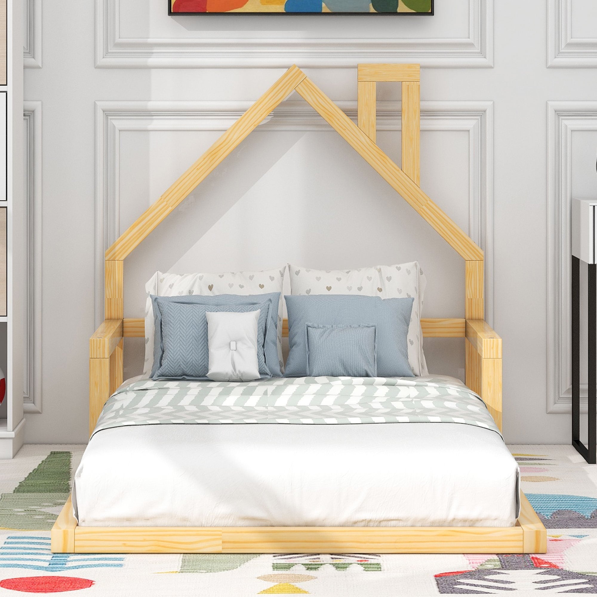 Twin size floor bed clearance