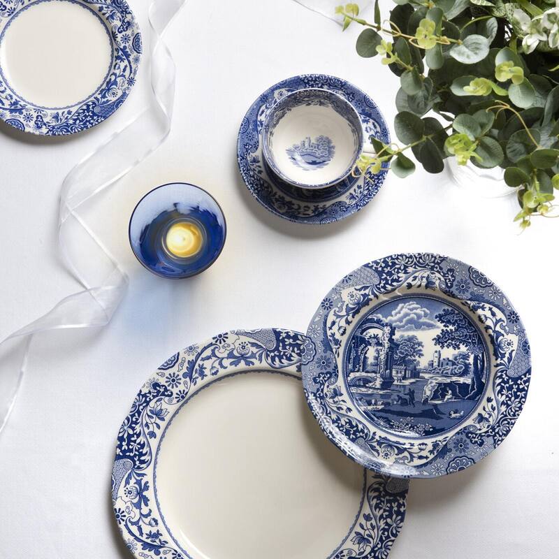 Spode Blue Italian Brocato Plate