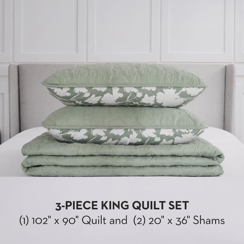 Nine West Laural Reversible Quilt Sets