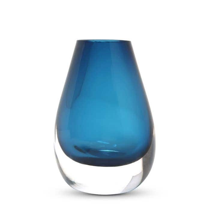 Blue Glass Bud Vase