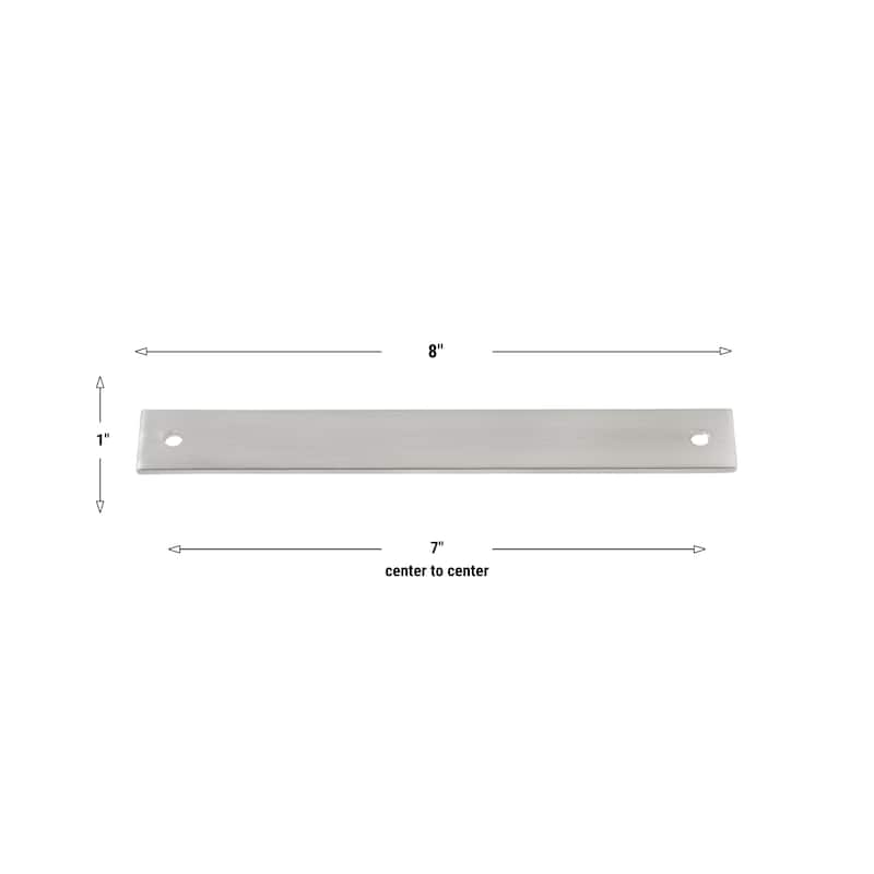 GlideRite 8 in. Squared Backplate 7 in. Center to Center, 8342-178